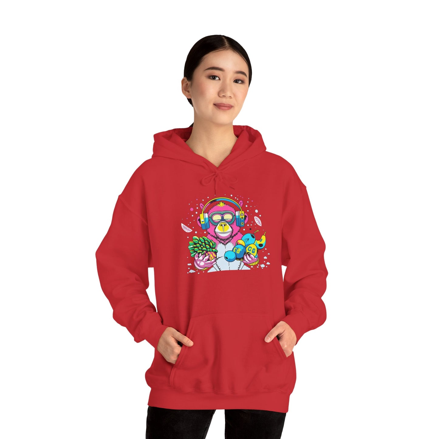 Neon Groove DJ Monkey Hoodie | Eco-Limited