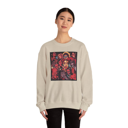 Rock Band Faces Art Sweater | Eco-Limited