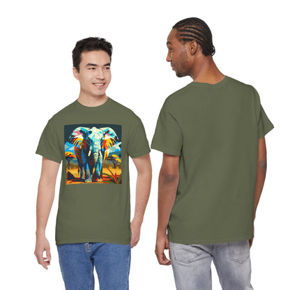 Colorful Elephant Art T-Shirt | Eco-Limited