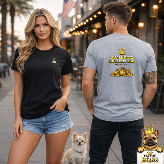 Small Dog Big Attitude T-Shirt | Eco-Limited