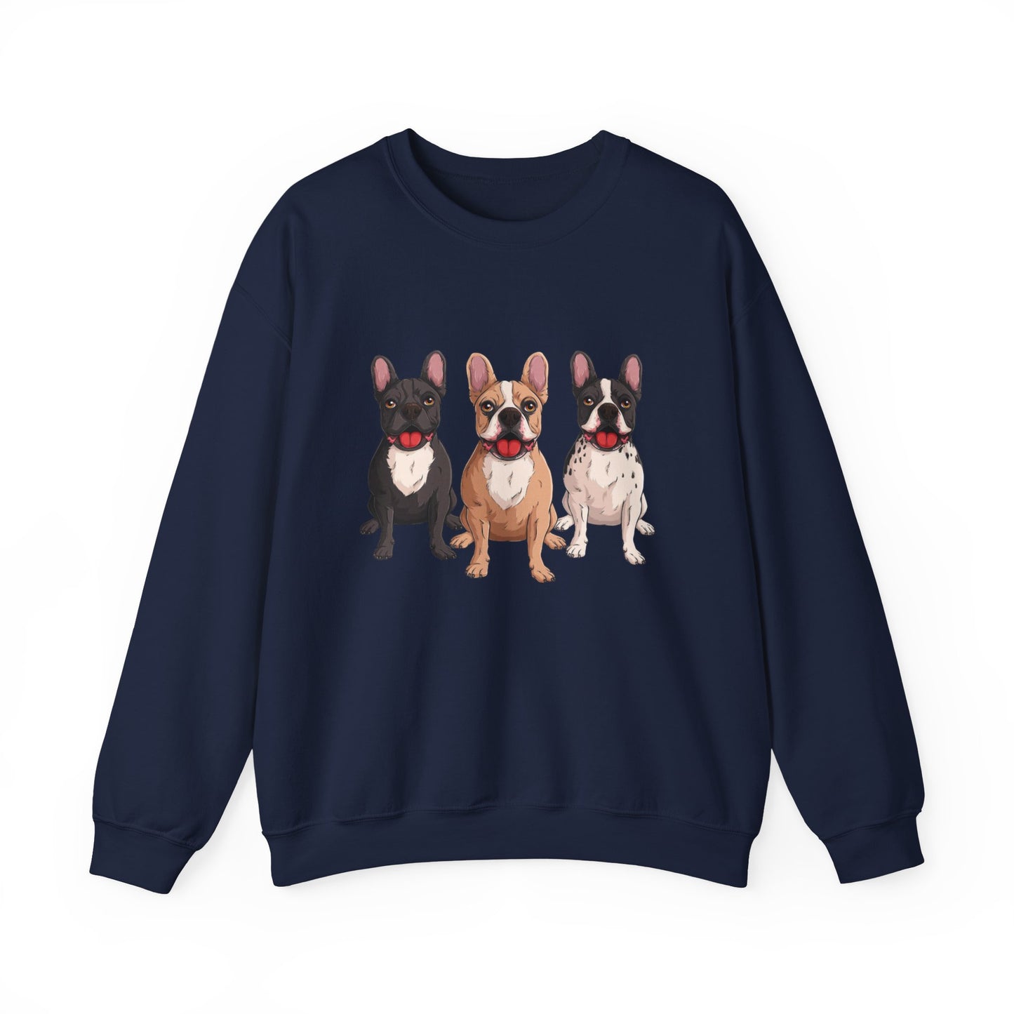 French Bulldog Trio Graphic Sweatshirt|Eco-Friendly - Limited