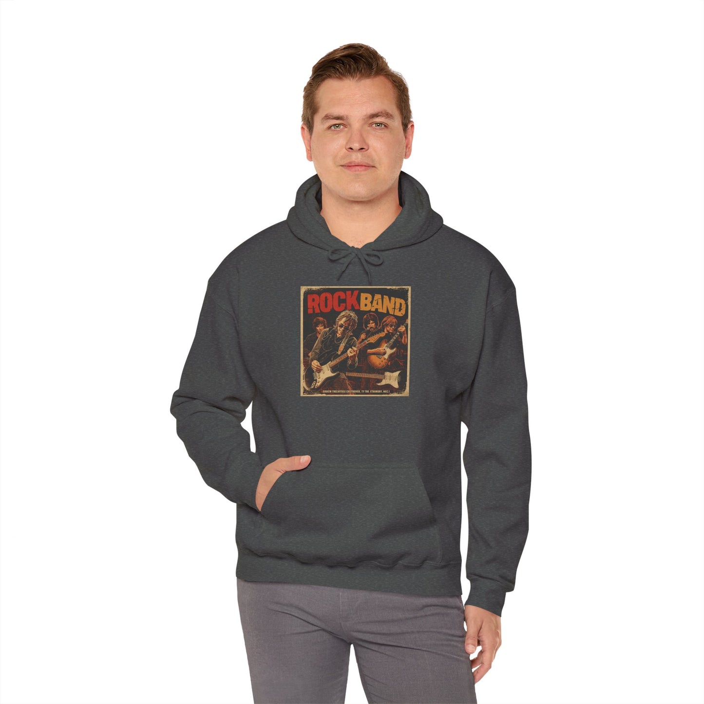 Rock Band Vintage Collage Hoodie | Eco-Limited