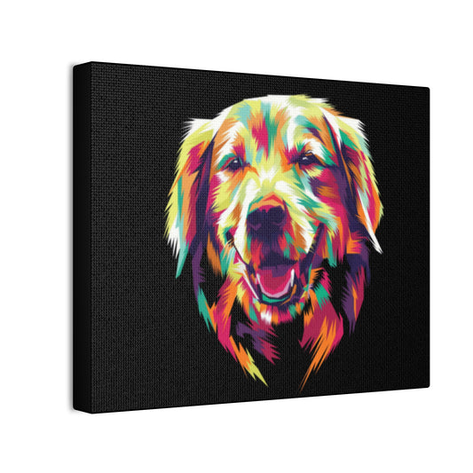 Color Burst Golden Smile Canvas | Eco-Limited