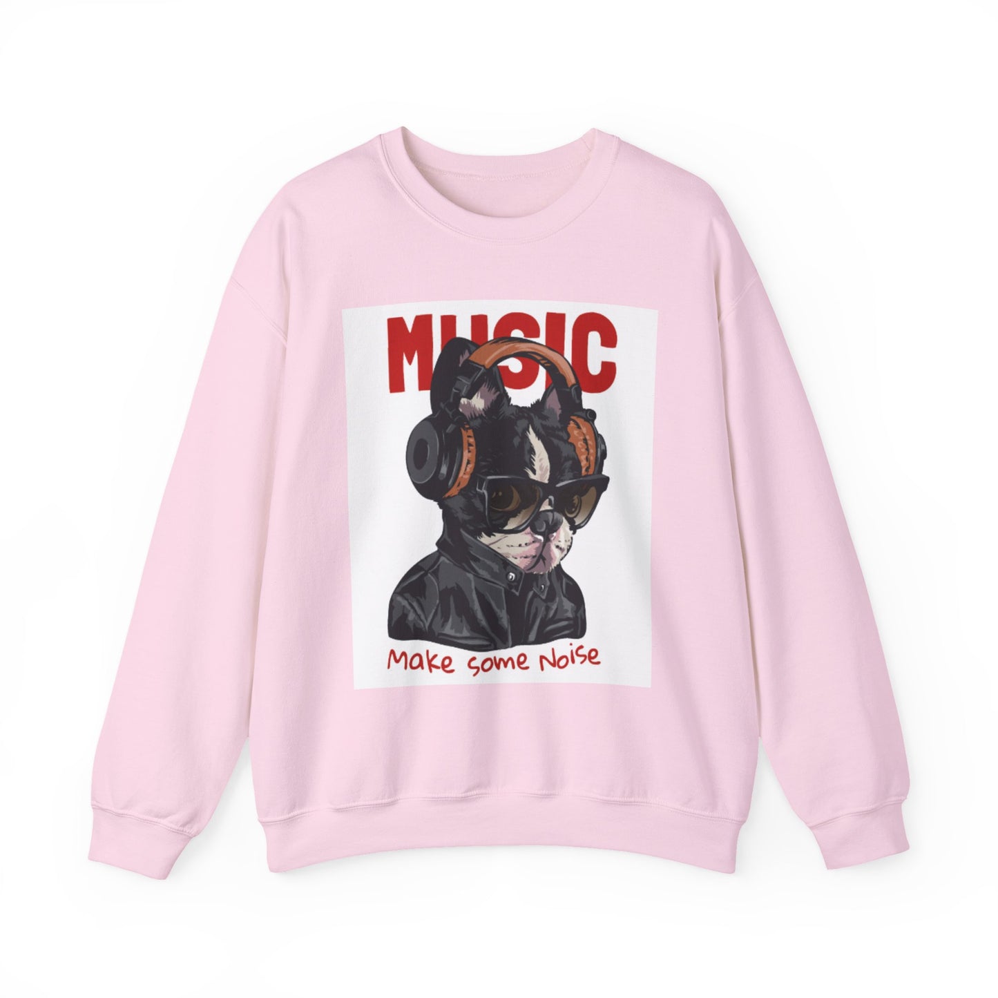 Music Dog “Make Some Noise” Graphic Sweatshirt | Eco-Limited