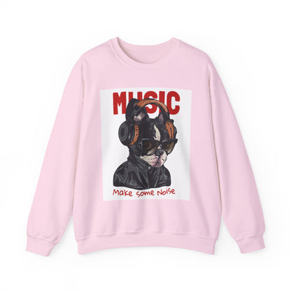 Music Dog “Make Some Noise” Graphic Sweatshirt | Eco-Limited
