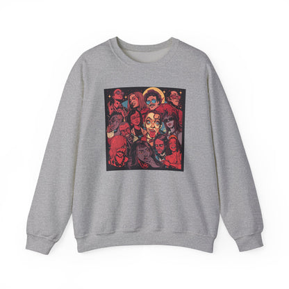 Rock Band Faces Art Sweater | Eco-Limited