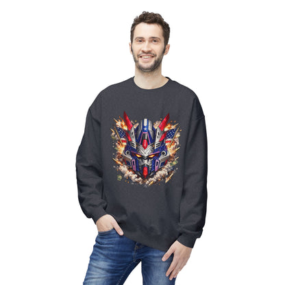 Patriot Mecha Helmet Graphic Sweater | Eco - Limited