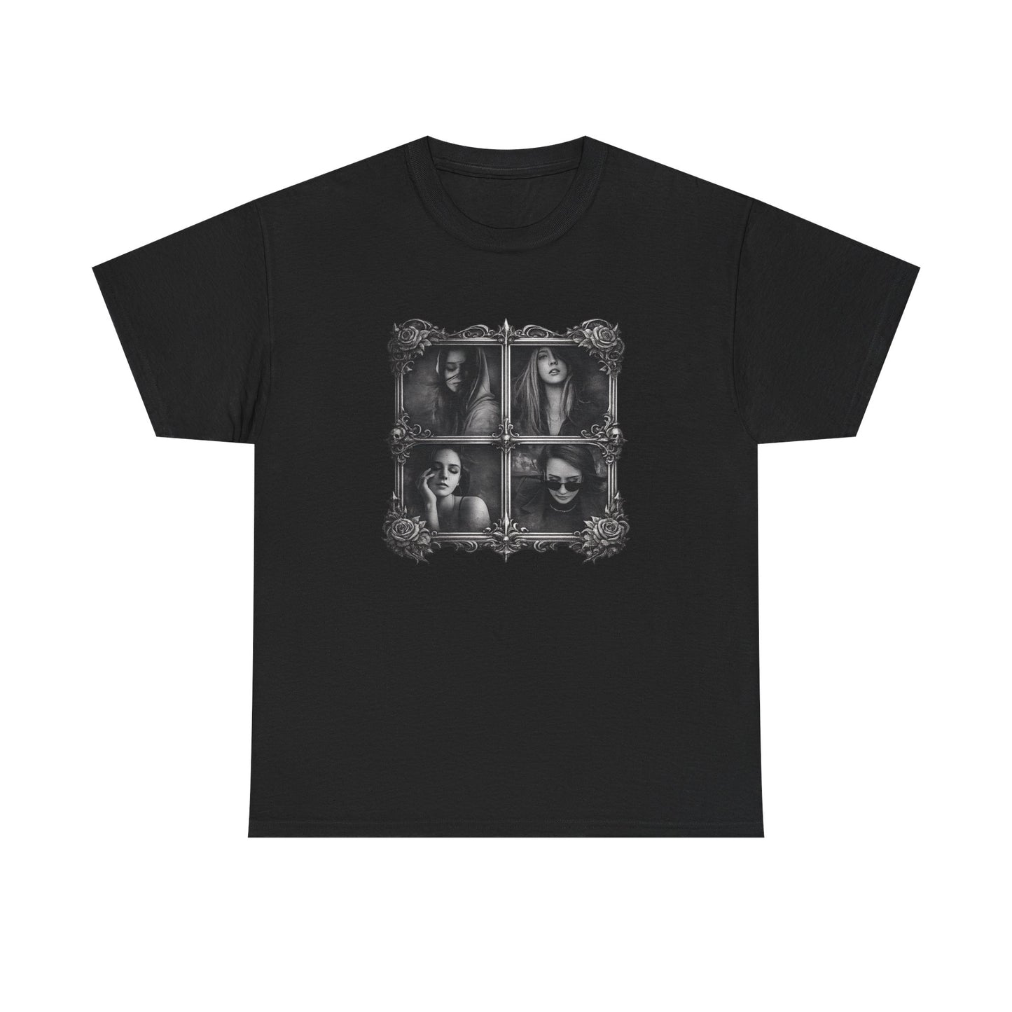 Framed Silence Portrait T-Shirt | Eco-Limited