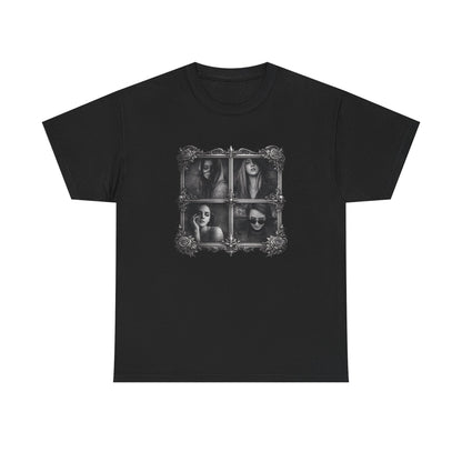 Framed Silence Portrait T-Shirt | Eco-Limited