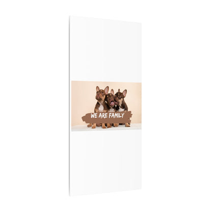 We Are Family French Bulldog Canvas Wall Art