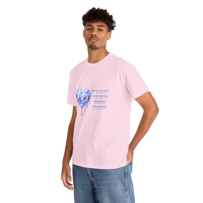 Protect Your Peace Heart T-Shirt | Eco-Limited