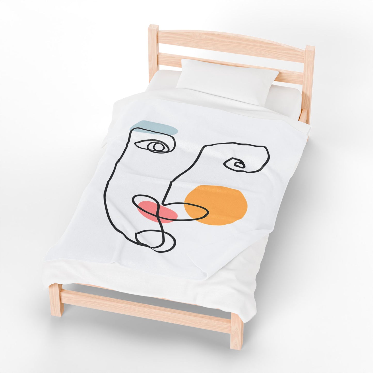 Abstract Line Face Blanket | Eco-Limited
