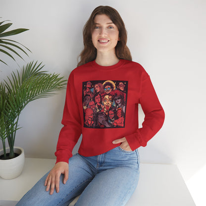 Rock Band Faces Art Sweater | Eco-Limited
