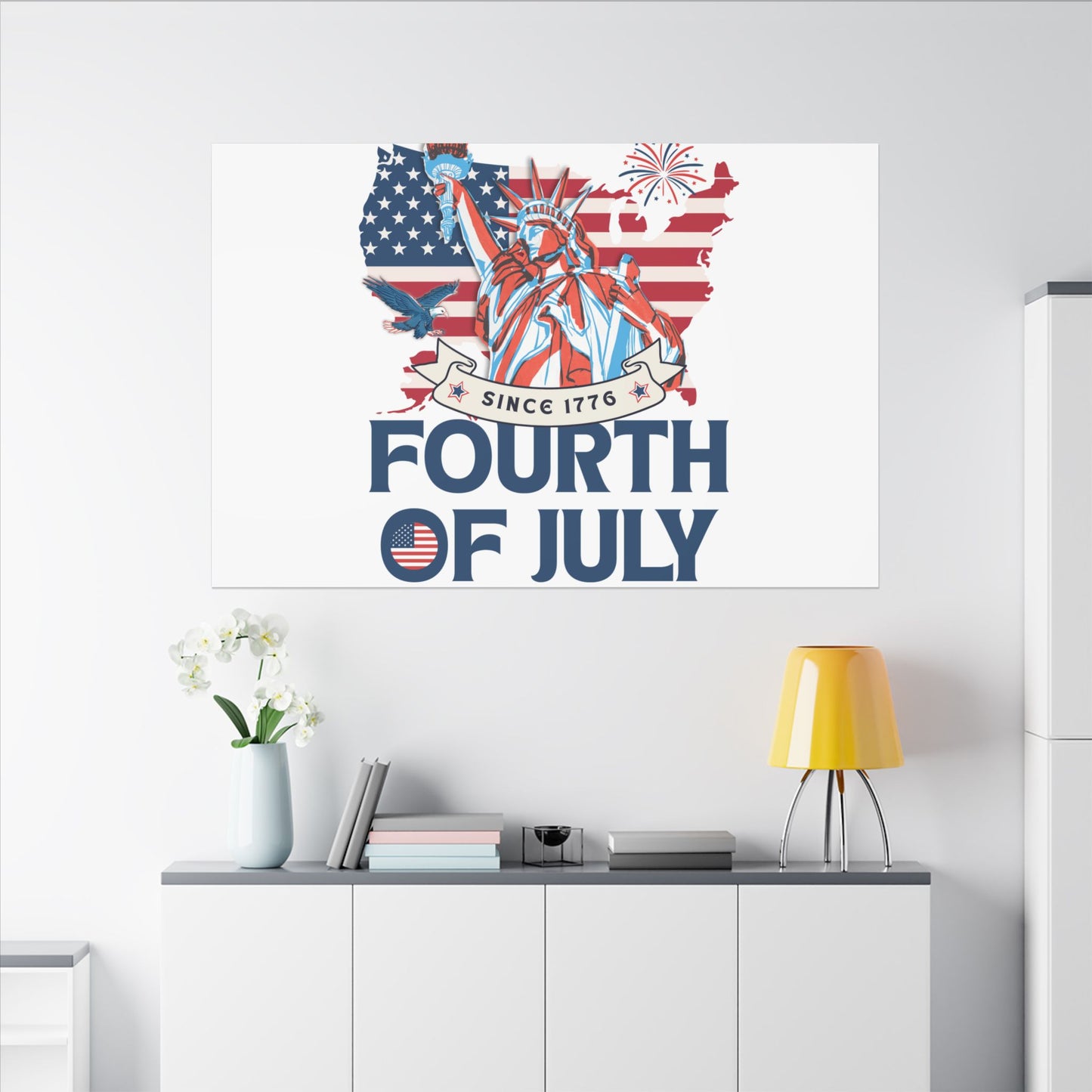 Fourth of July Canvas Wall Art