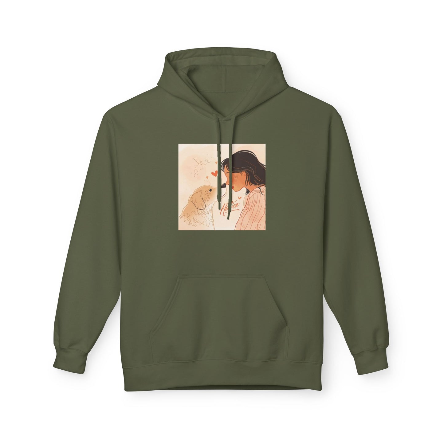 Dog Mom Love Moment Graphic Hoodie Gift | Eco-Friendly - Limited