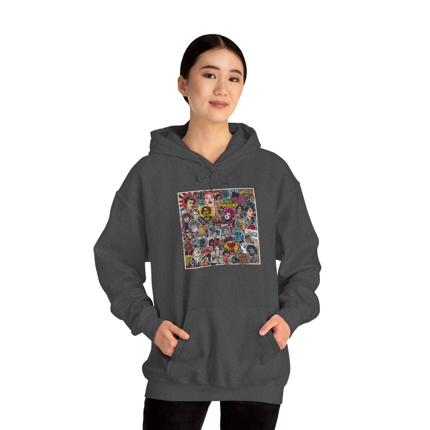 Rock Collage Street Art Hoodie | Eco-Limited