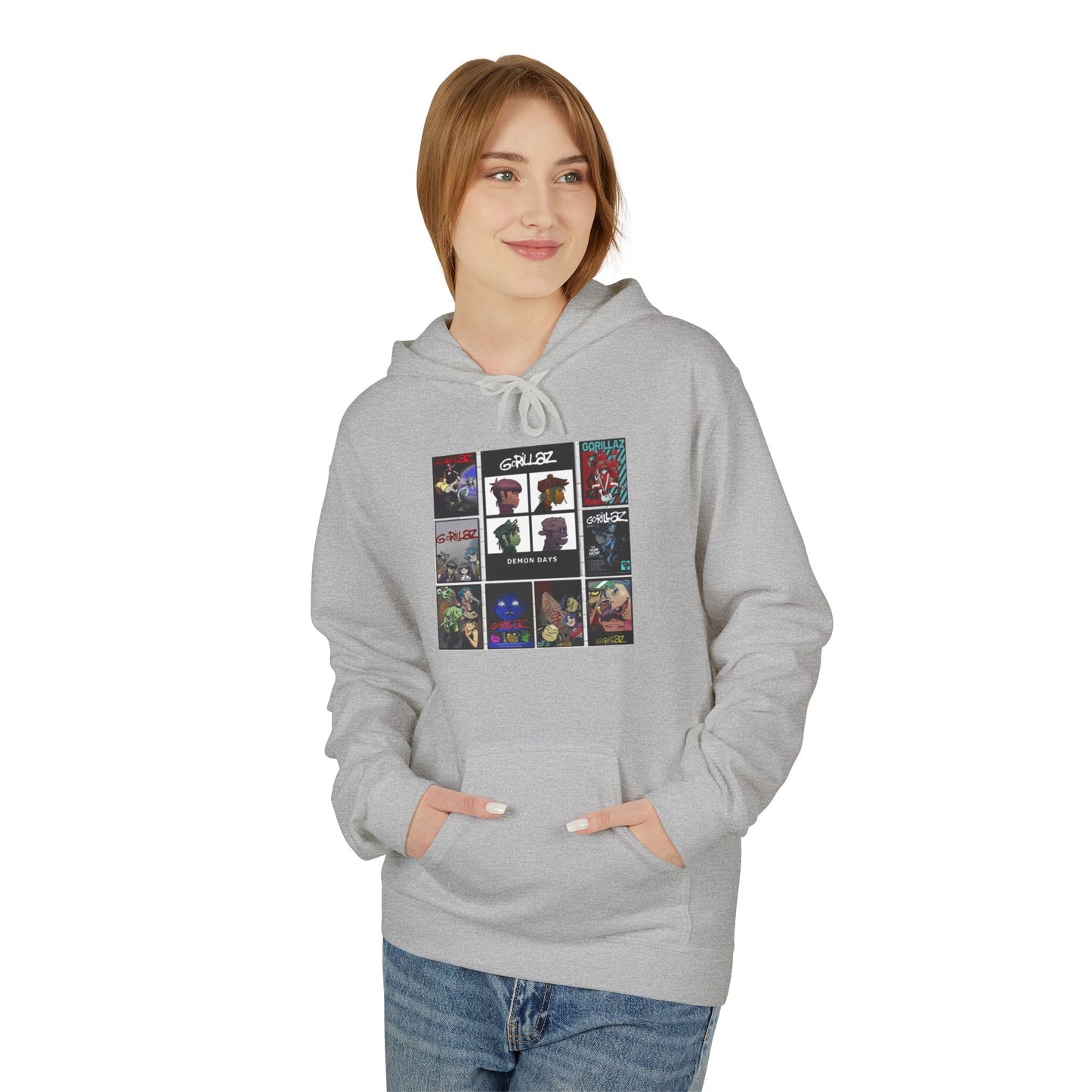 Gorillaz Album Art Collage Graphic Hoodie | Eco-Limited