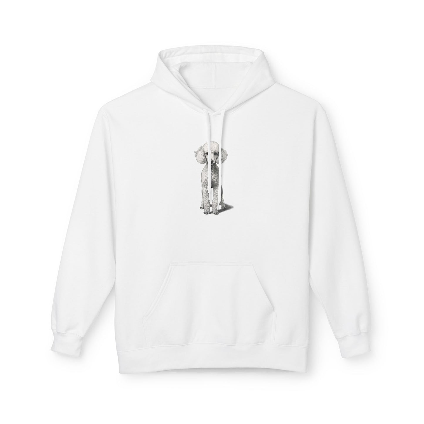 Elegant Poodle Illustration Hoodie | Eco-Limited