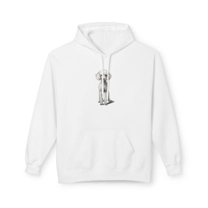Elegant Poodle Illustration Hoodie | Eco-Limited