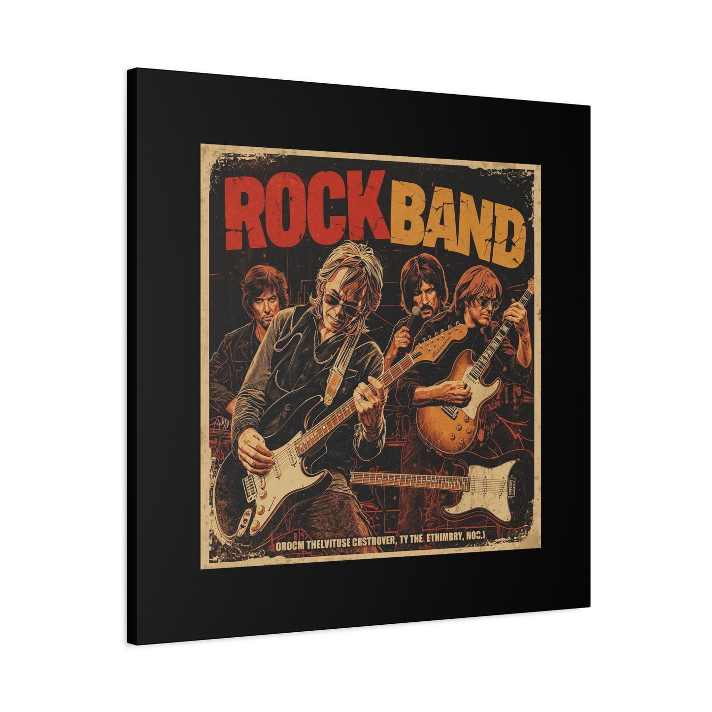 Rock Band Vintage Canvas Wall Art | Eco - Limited