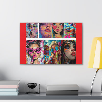 Pop Art Muse Canvas | Statement Wall Art
