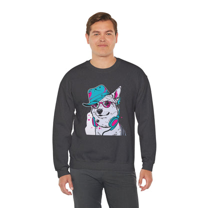 Urban DJ Dog Art Sweater | Eco-Limited
