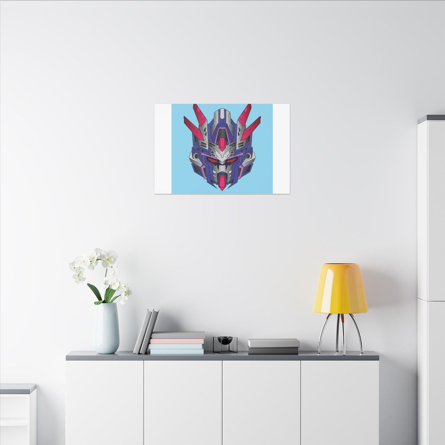 Mecha Warrior Helmet Organic Canvas