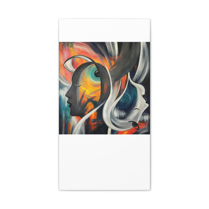 Abstract Expression Portrait Canvas | Eco-Limited