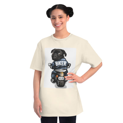 Organic Biker Pug T-Shirt | Organic-Limited