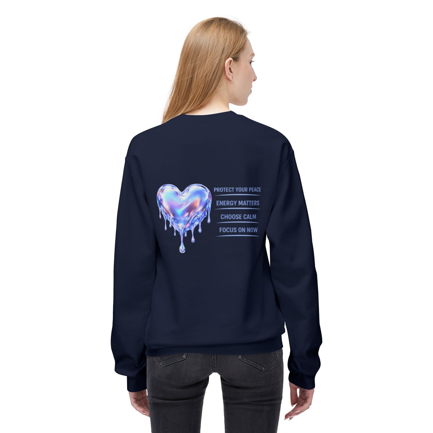 Protect Your Peace Heart Sweatshirt | Eco-Limited