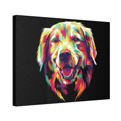 Color Burst Golden Smile Canvas | Eco-Limited