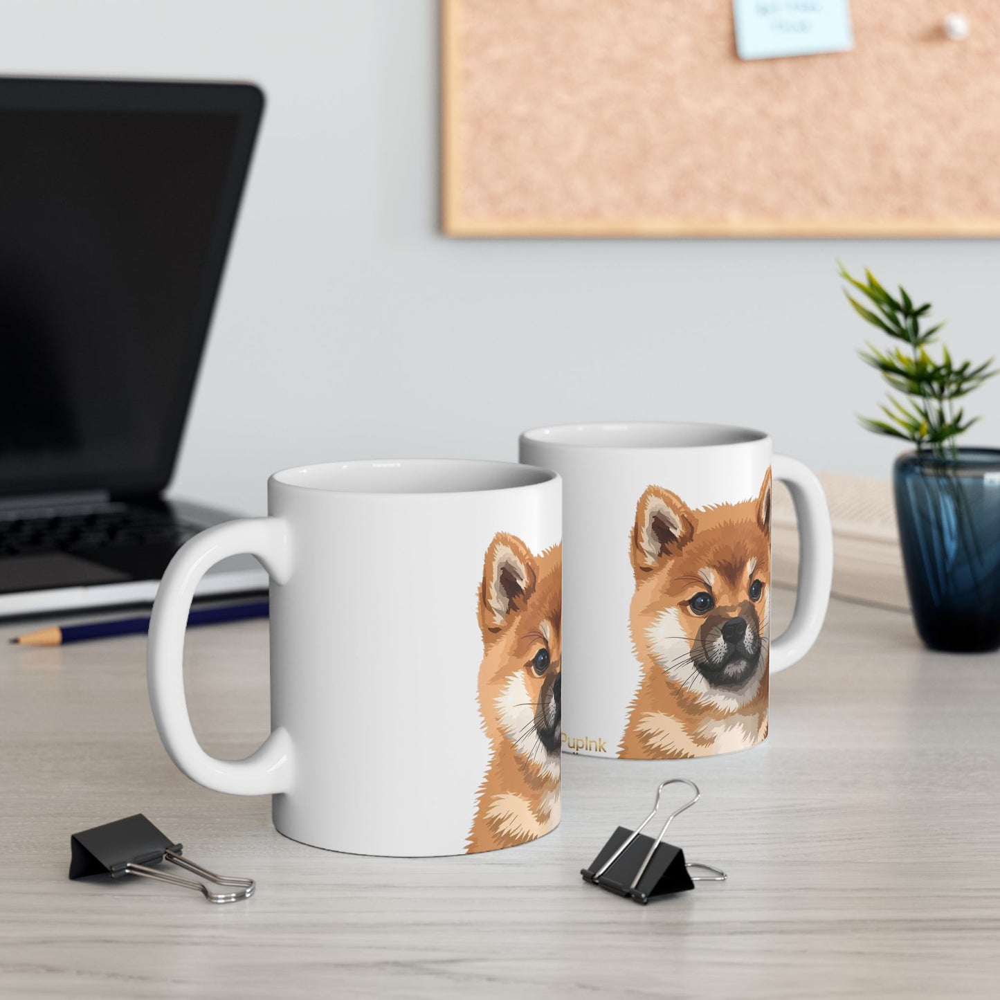 Shiba Inu Puppy Ceramic Mug (11oz, 15oz)