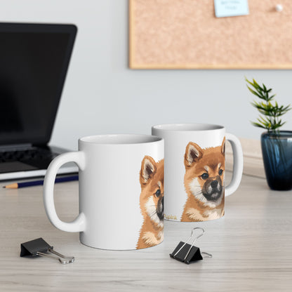 Shiba Inu Puppy Ceramic Mug (11oz, 15oz)