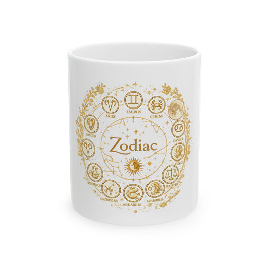 Golden Zodiac Astrology Mug | Eco-Limited