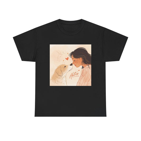 Dog Mom Love Moment Graphic Tee Gift | Eco-Friendly - Limited