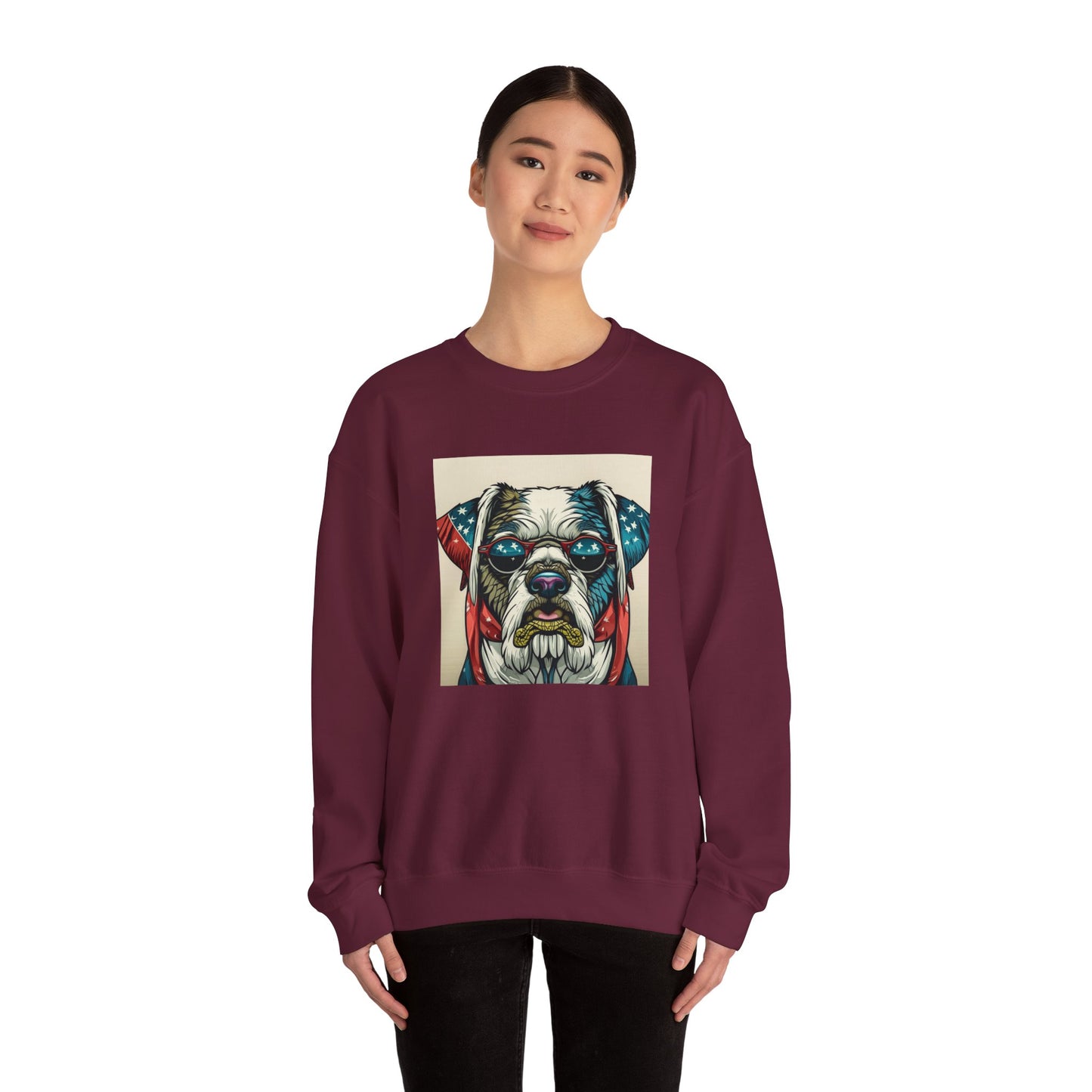 Patriot Dog Portrait Sweatshirt | Eco - Limited
