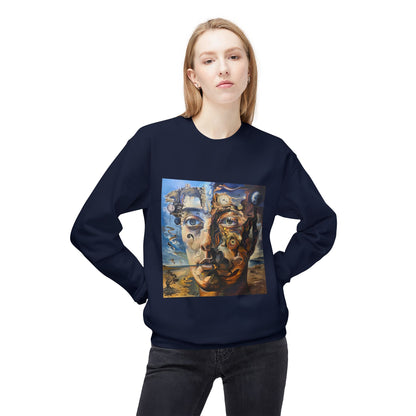 Surreal Split Mind Art Sweatshirt | Eco-Limited