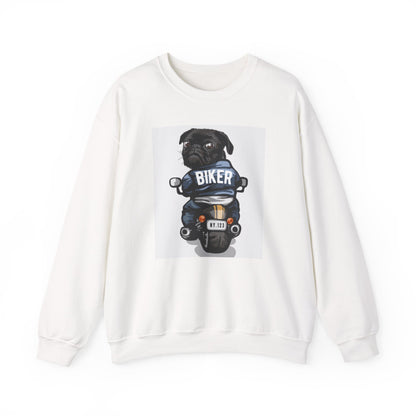 Biker Pug Graphic Sweater | Eco-Limited