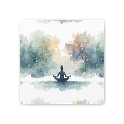Peace Within Meditation Canvas Wall Art | Eco-Limited