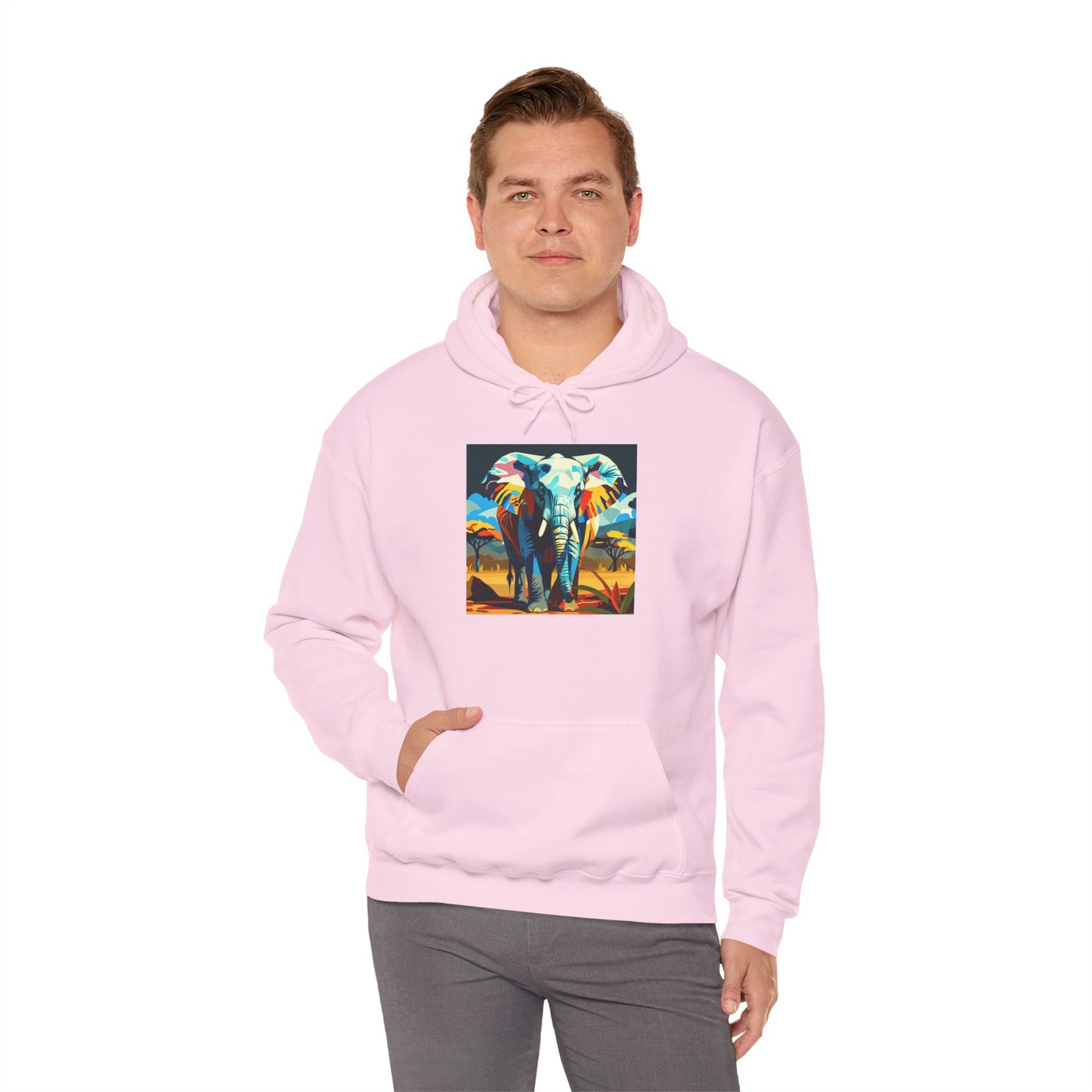 Electric Elephant Art Hoodie | Eco-Limited