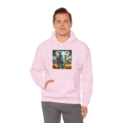 Electric Elephant Art Hoodie | Eco-Limited