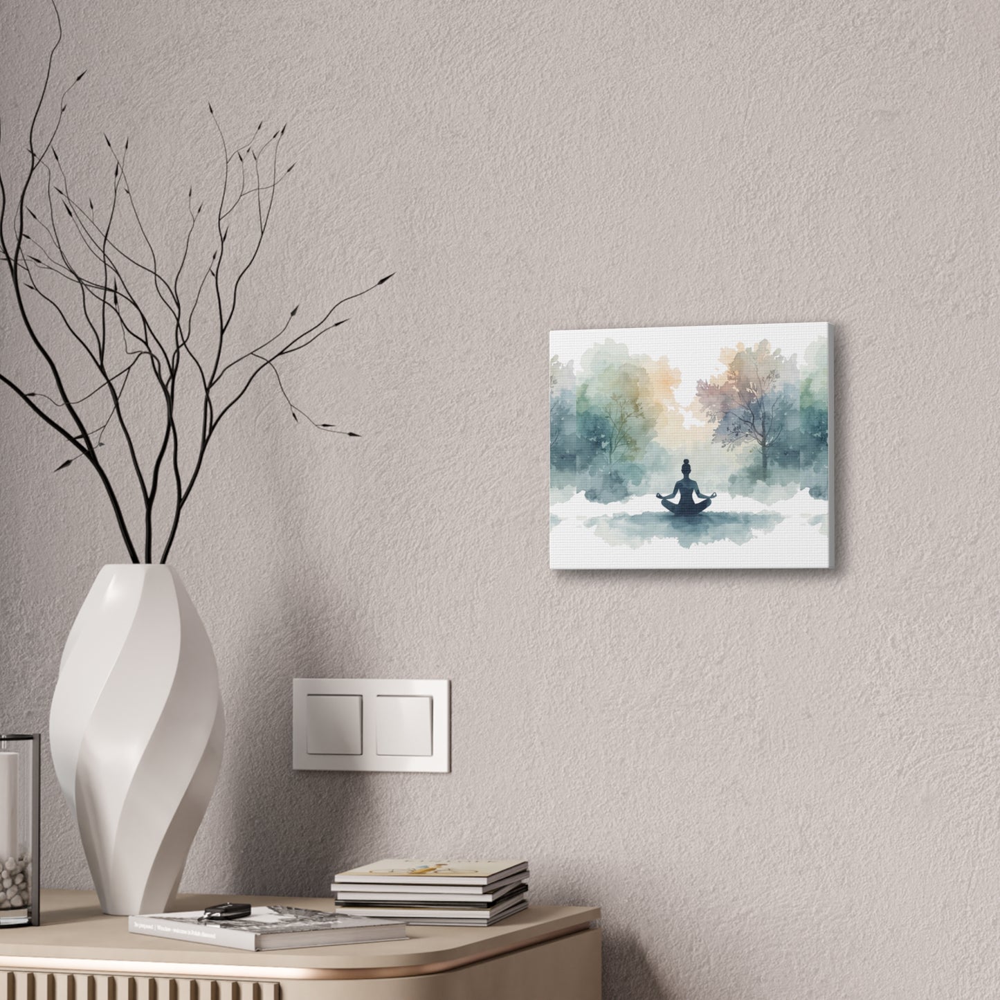 Peace Within Meditation Canvas Wall Art | Eco-Limited