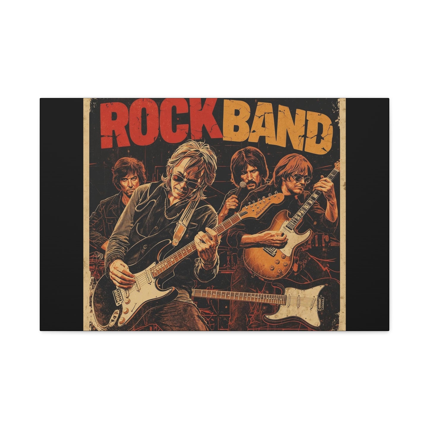 Rock Band Vintage Canvas Wall Art | Eco - Limited
