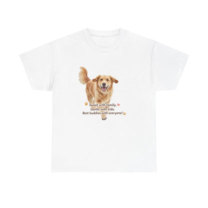 Golden Buddy Character T-Shirt | Eco-Limited