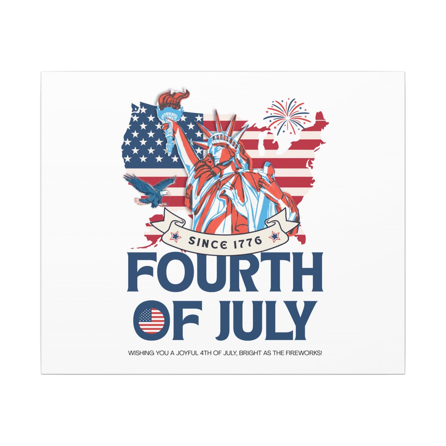 Fourth of July Canvas Wall Art
