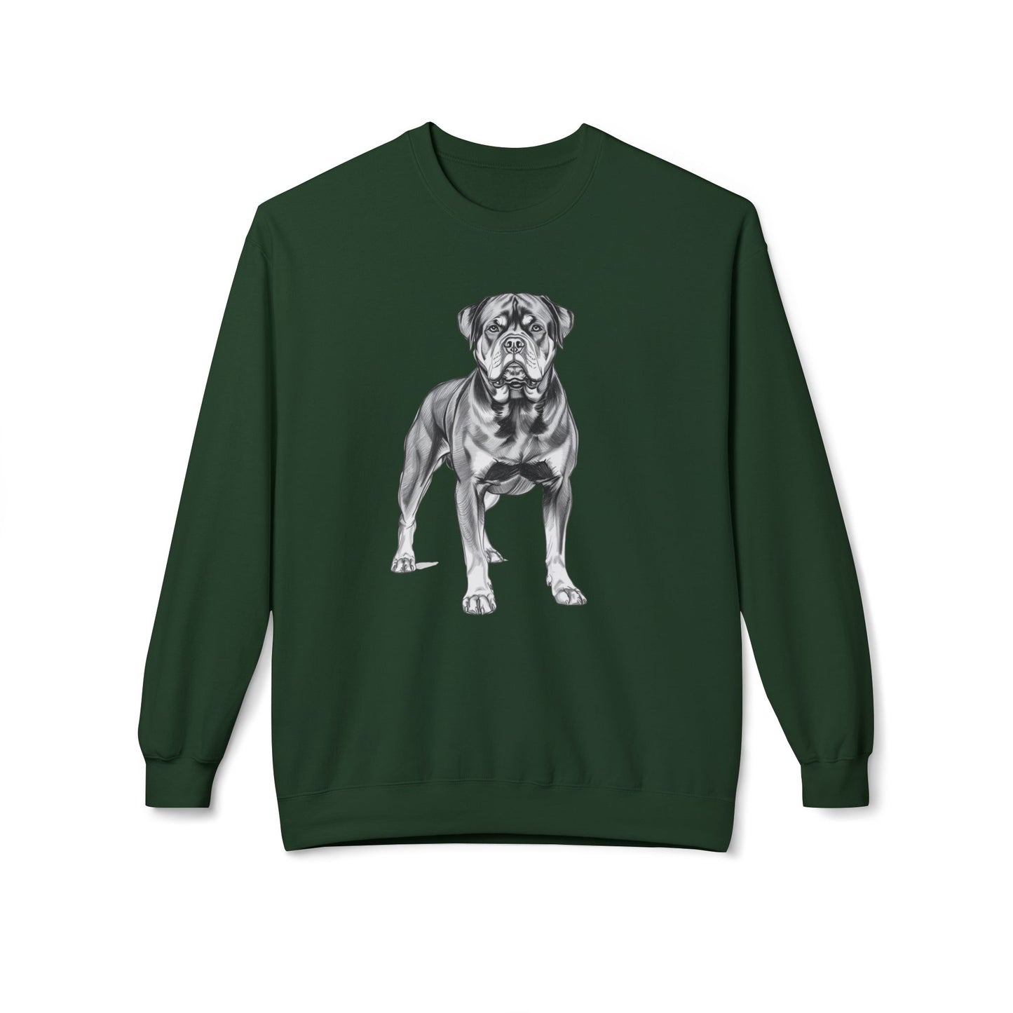 Rottweiler Sketch Minimal Art Sweatshirt | Eco-Limited