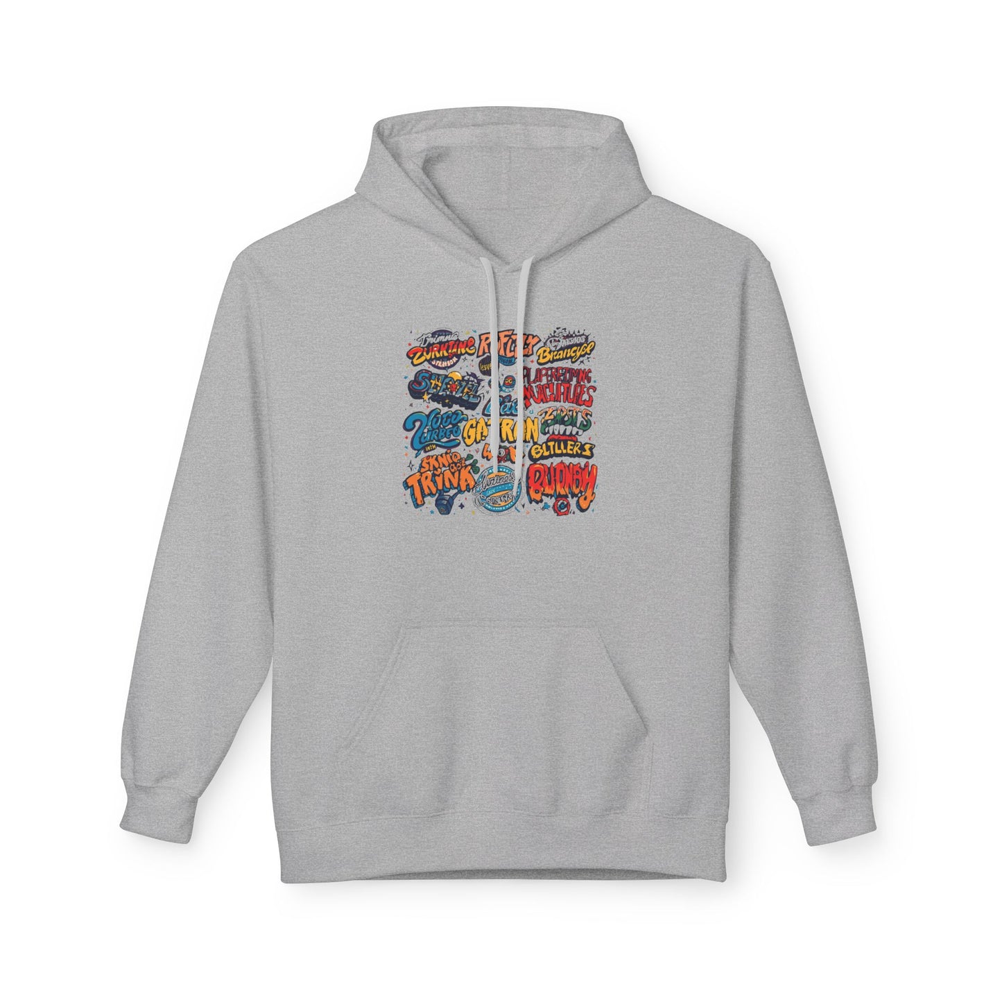 Retro Sticker Collage Graphic Hoodie|Eco-Friendly - Limited
