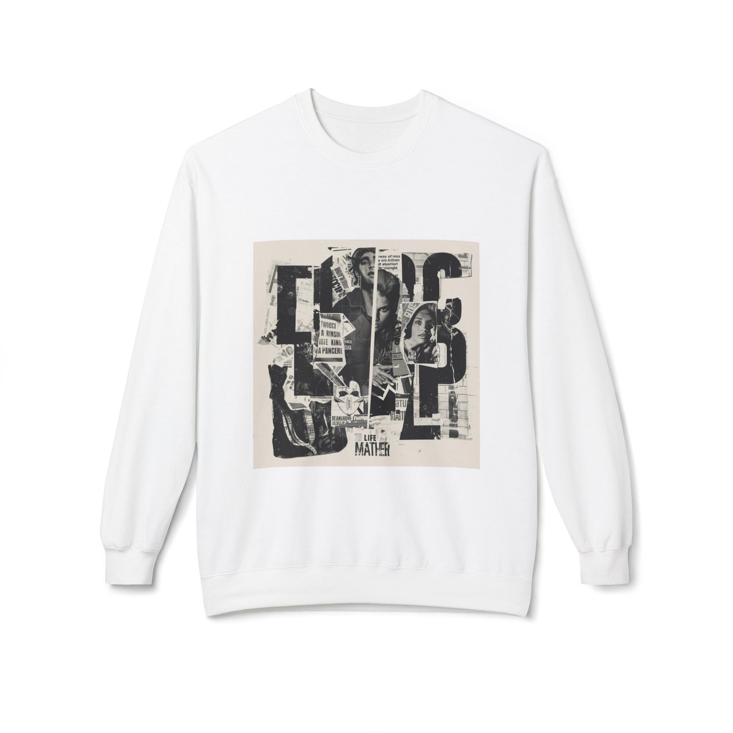 Life Matter Collage Graphic Sweater | Eco - Limited
