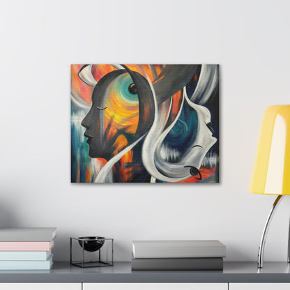 Abstract Expression Portrait Canvas | Eco-Limited