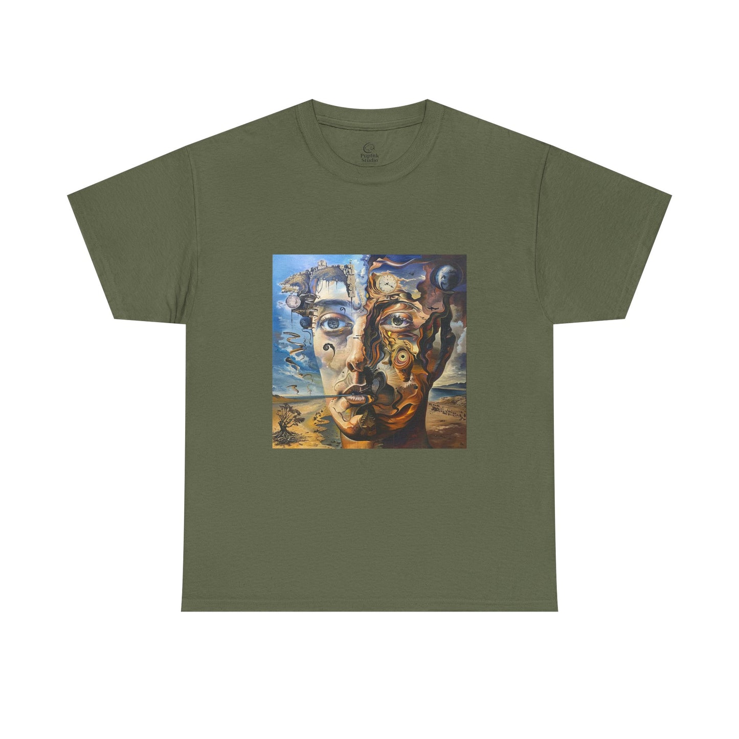 Surreal Split Mind Art T-Shirt | Eco-Limited